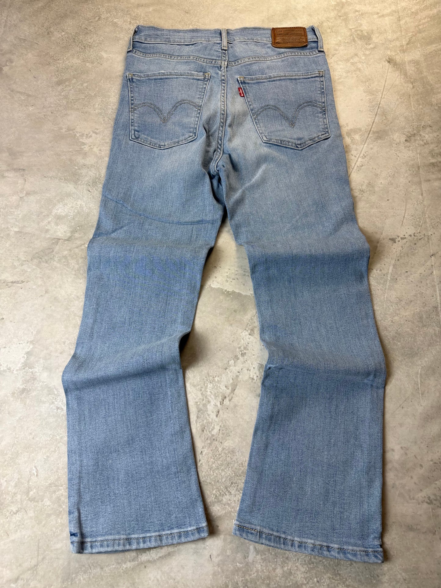 Levi's Straight Bootcut Jeans XS 27 hellblau Washed Herren Jeans (XS)
