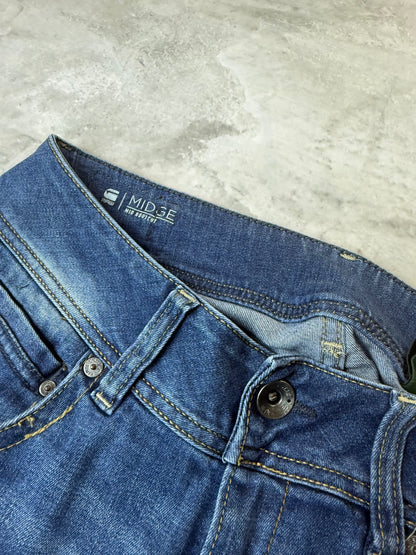 G-Star RAW Midge Bootcut Jeans Unisex S 31/34 dunkelblau Washed Herren Jeans (S)