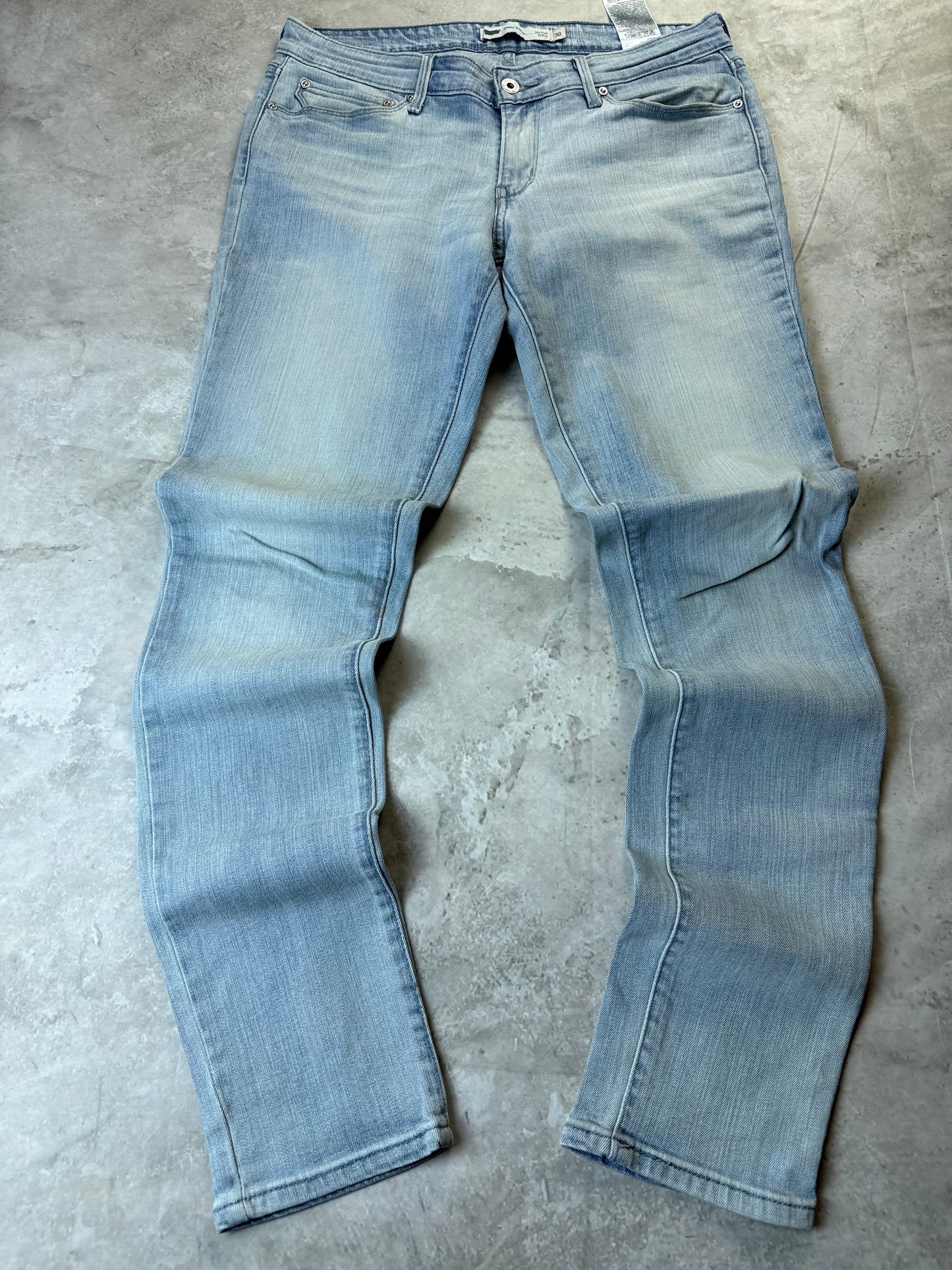 Levi's Demi Curve Mid Rise Skinny Jeans L 30/34 hellblau Washed Damen Jeans (L)