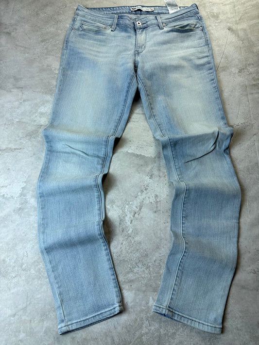 Levi's Demi Curve Mid Rise Skinny Jeans L 30/34 hellblau Washed Damen Jeans (L)