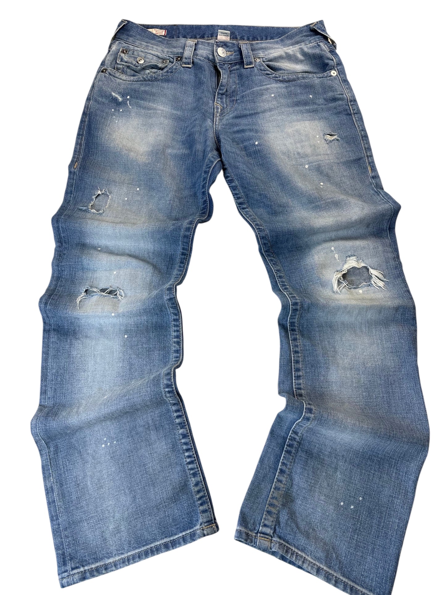 True Religion Ricky Relaxed Straight Jeans Herren Jeans (L)