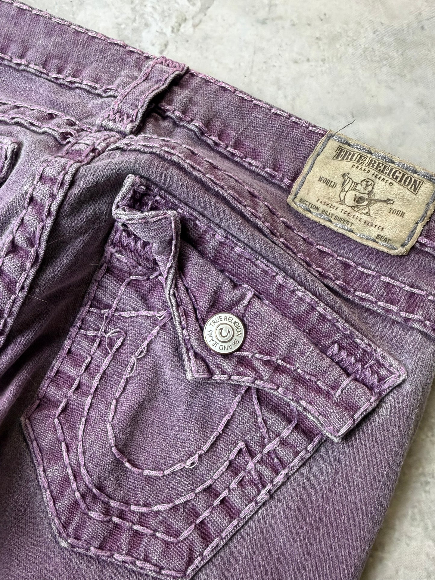 True Religion Billy Super T Low Waist Bootcut Damen Jeans (S)