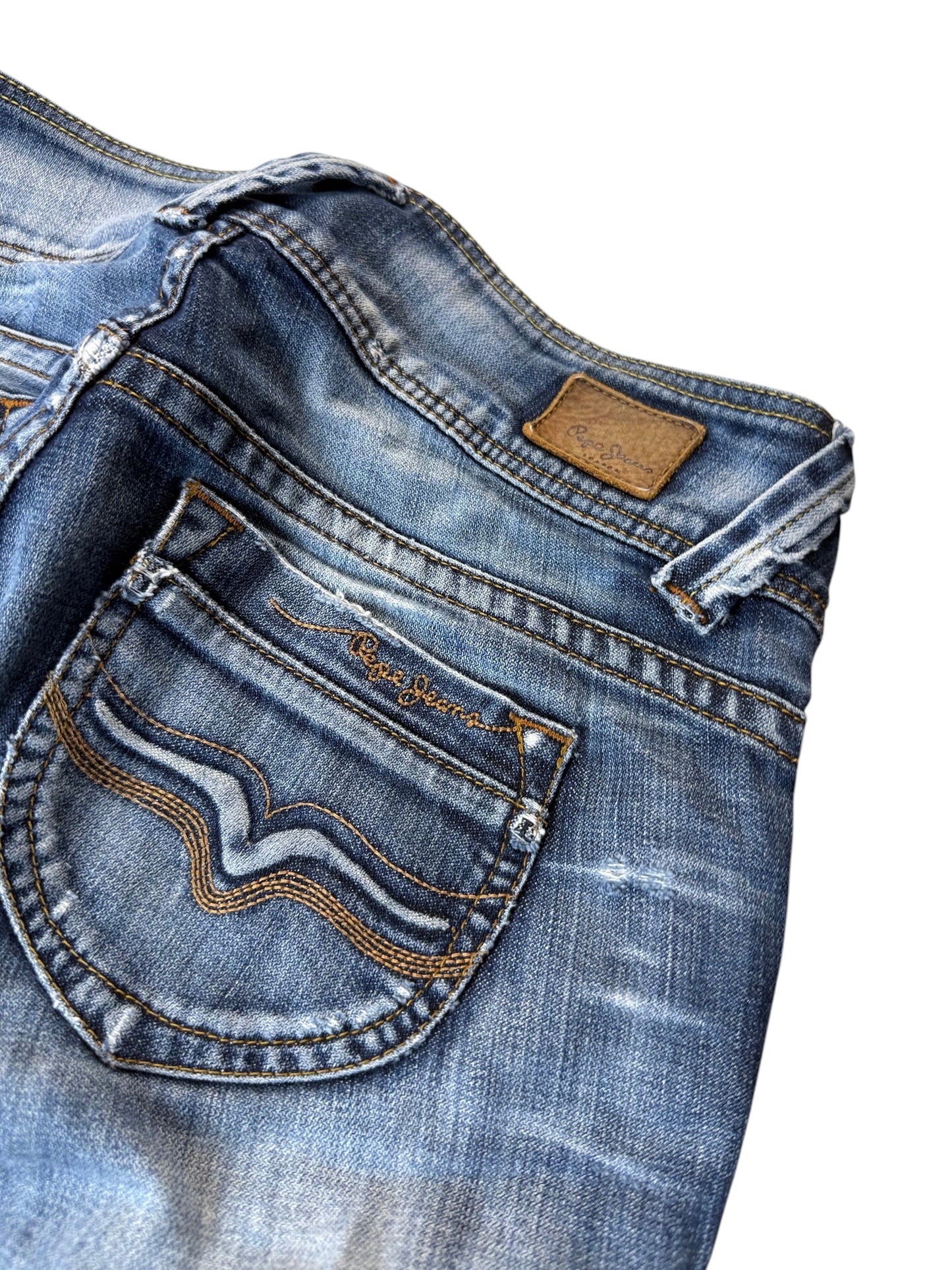 Pepe Jeans Straight Fit Low Waist Jeans Damen Jeans (XS)