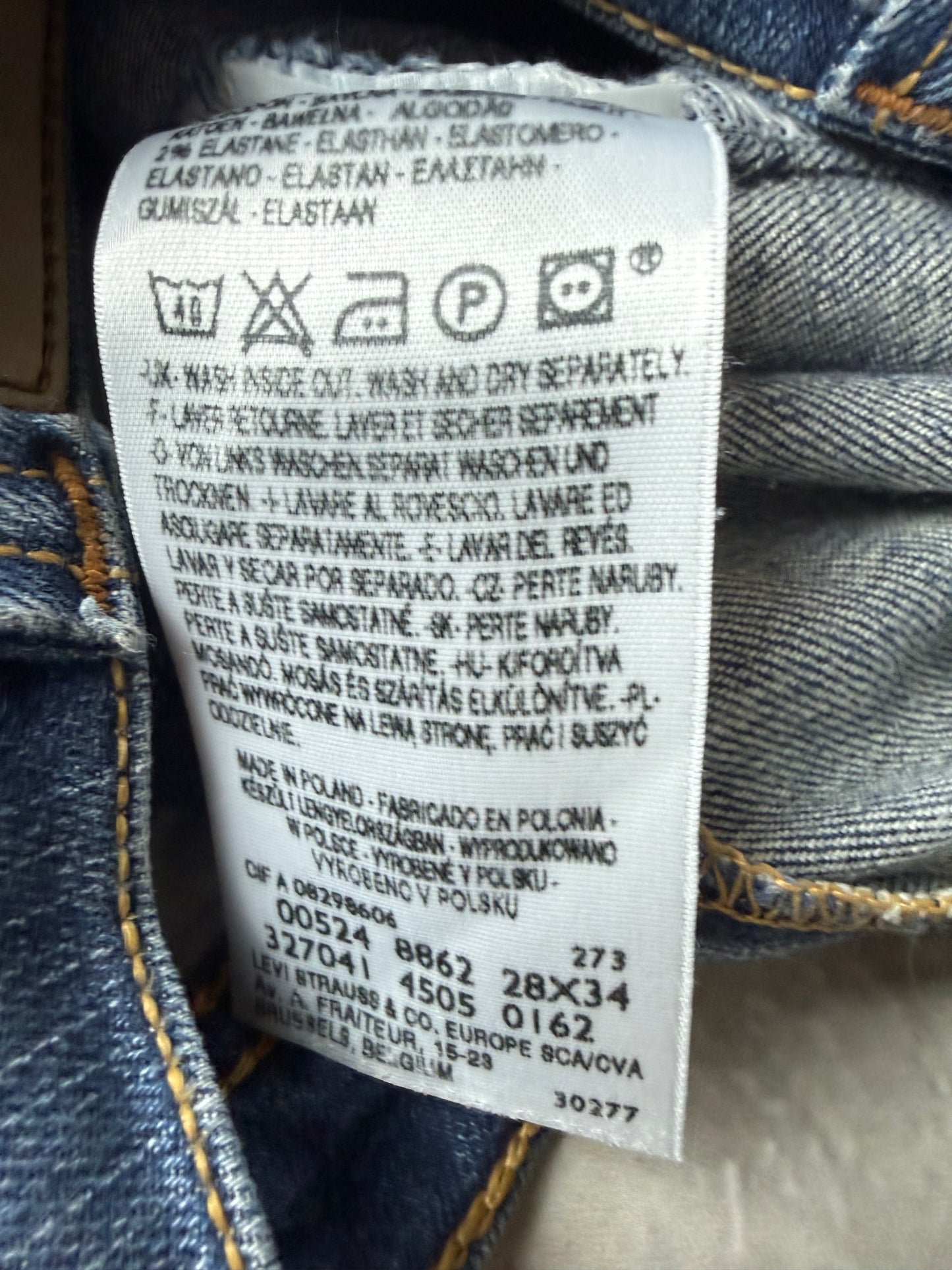 Levi's 524 Straight Boot Herren Jeans (XS)