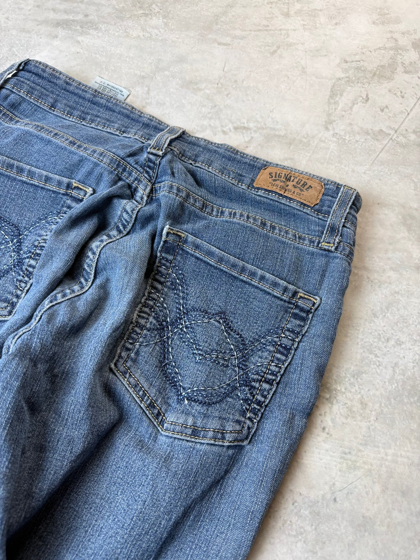 Levi's Signature Modern Boot Jeans S hellblau Washed Herren Jeans (S)