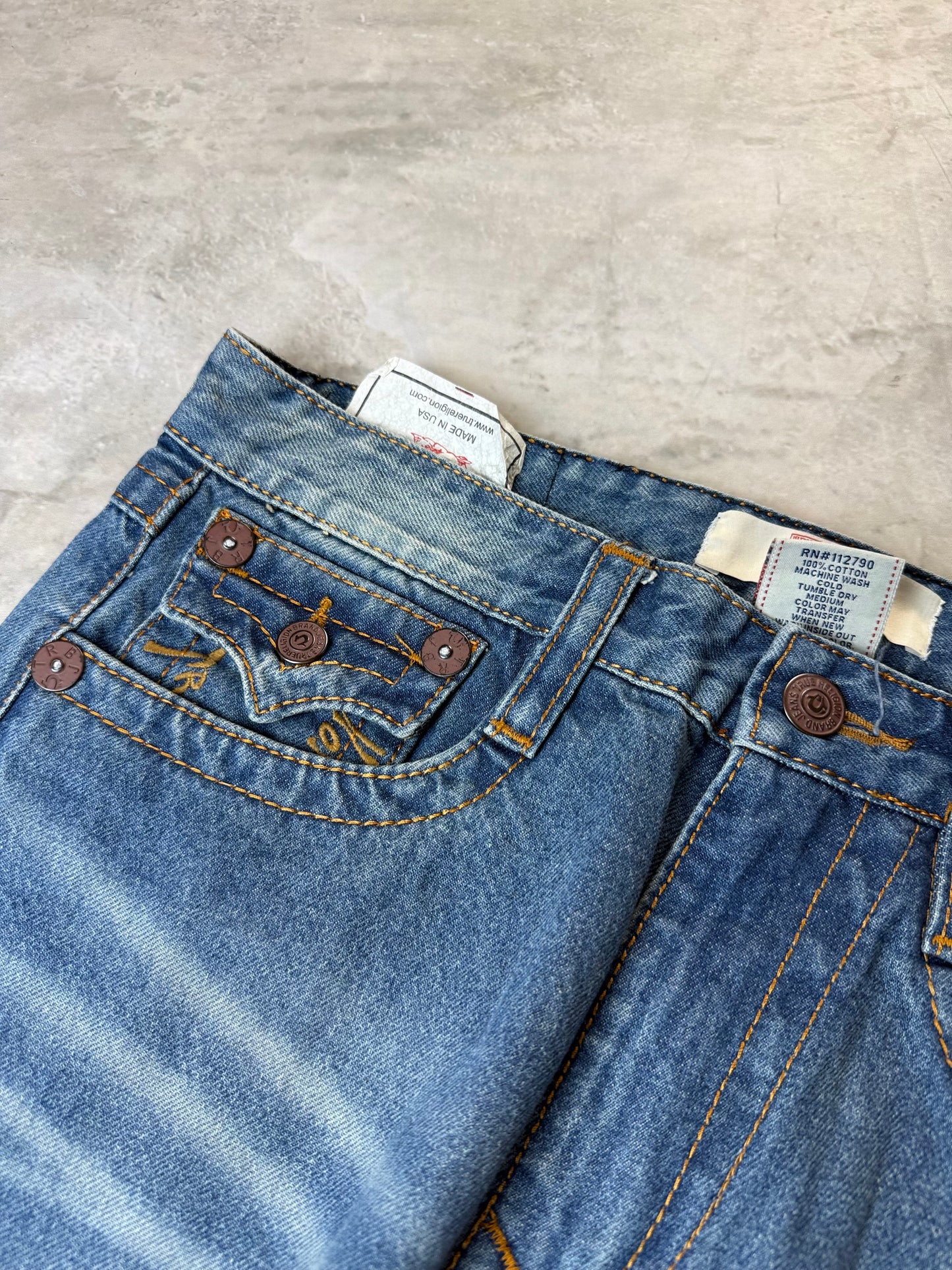True Religion Straight Baggy Herren Jeans (L)