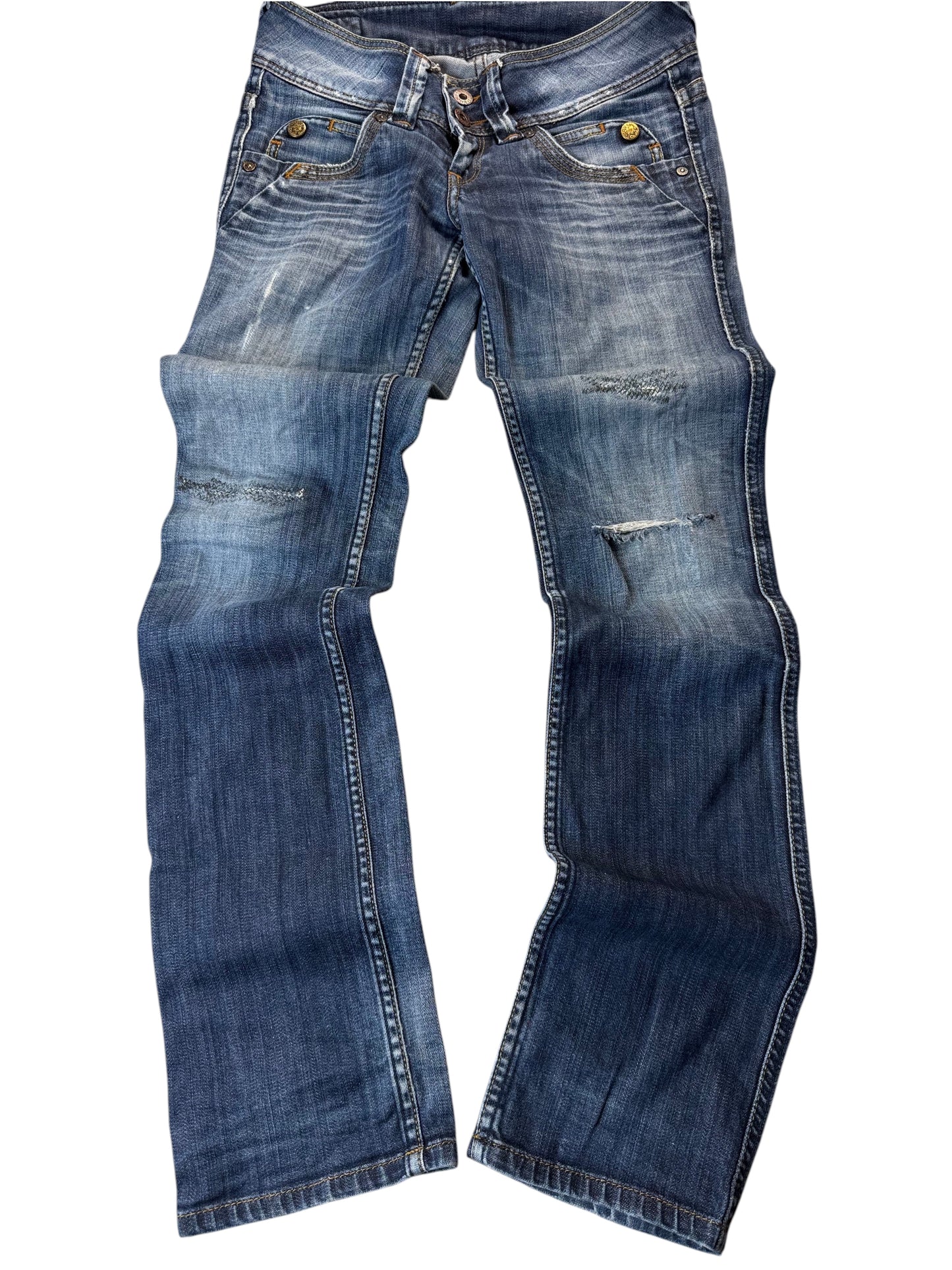 Pepe Jeans Straight Fit Low Waist Jeans Damen Jeans (XS)