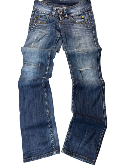 Pepe Jeans Straight Fit Low Waist Jeans Damen Jeans (XS)