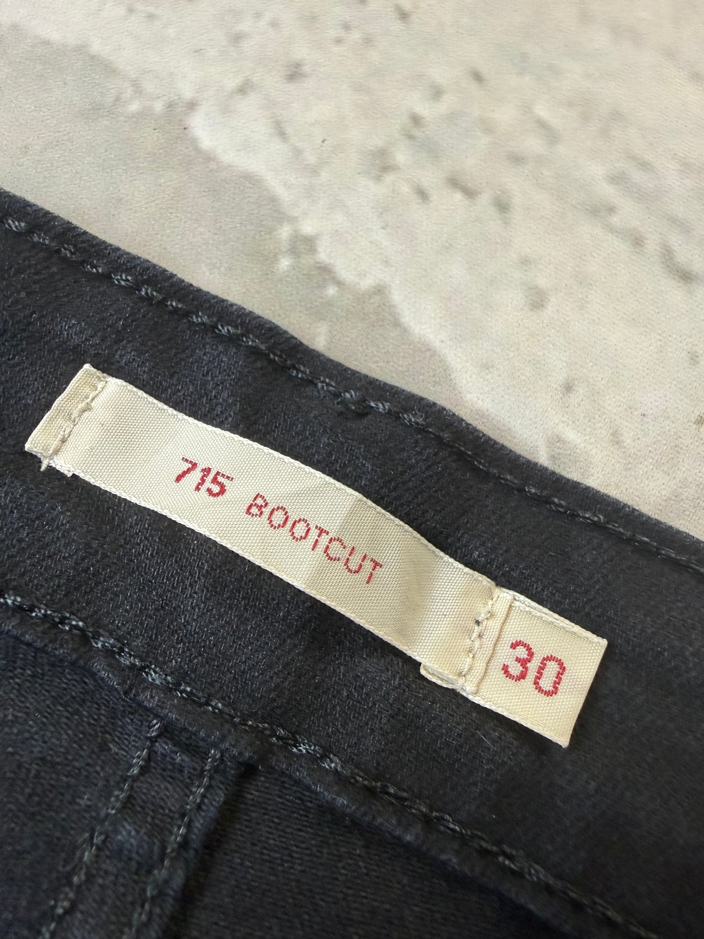 Levi's 715 Bootcut Jeans Unisex L schwarz Herren Jeans (L)