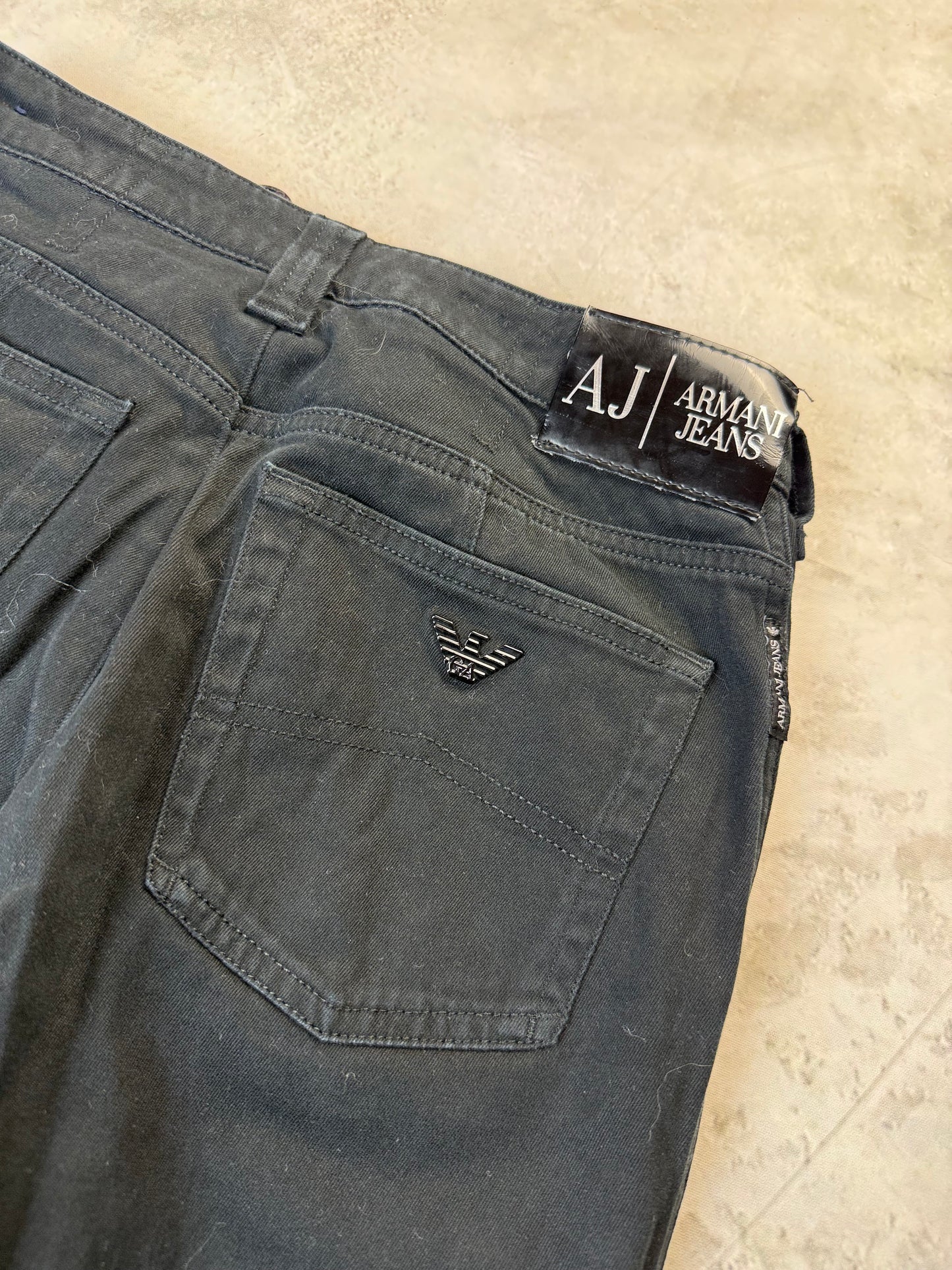 Armani Straight Fit Jeans XS 27 schwarz Herren Jeans (XS)